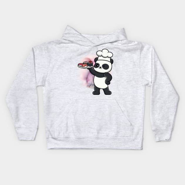 Master Chef Cute Panda - Adorable Panda - Kawaii Panda Kids Hoodie by Suga Collection